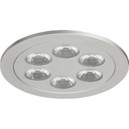 Philips Sistema LED TurnRound LED rotondo fisso BBG390 6xLED-HB-40 830 alluminio [Classe di efficienza energetica A]