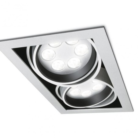 TurnRound Gridlight BBX395 2x6xLED HB 25/830 220 / 240V ALU