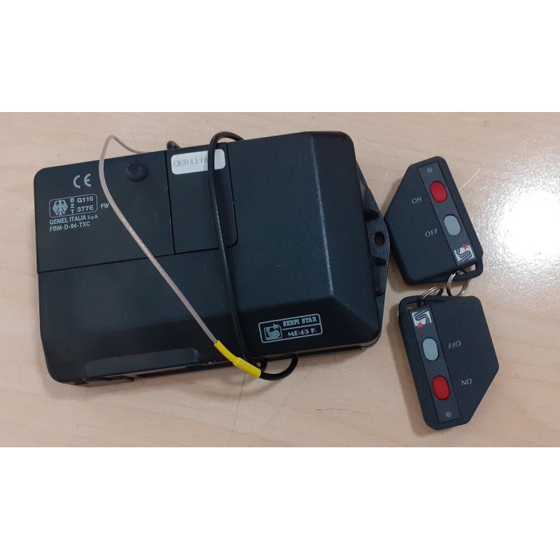CENTRALINA ANTIFURTO SERPI STAR CON TELECOMANDI  MB45K / 916310200  NUOVO