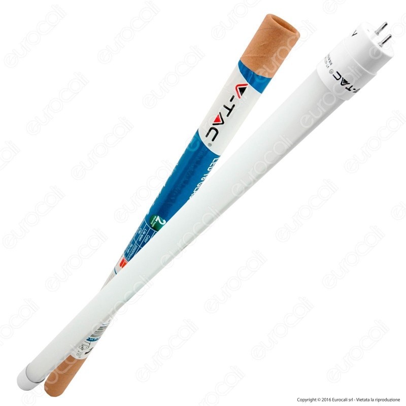 V-TAC VT-1572 Neon LED tube T8 22W 150cm 6000K Bianco freddo - SKU 6213