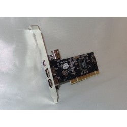 Scheda PCI FIREWIRE 3+1 (4-Port) PCI controller Fire Wire 1394   CHIPSET:   VIA VT6307 NUOVO