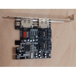 SCHEDA PCI EXPRESS SATA - E SATA + SATA RAID NUOVO