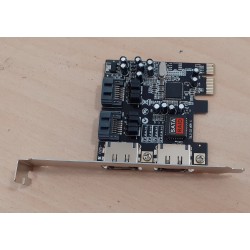 SCHEDA PCI EXPRESS SATA - E SATA + SATA RAID NUOVO