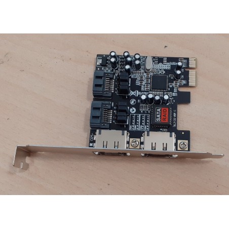 SCHEDA PCI EXPRESS SATA - E SATA + SATA RAID NUOVO