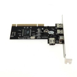 Scheda PCI FIREWIRE 3+1 (4-Port) PCI controller Fire Wire 1394   CHIPSET:   VIA VT6306  NUOVO