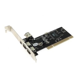 Scheda PCI FIREWIRE 3+1 (4-Port) PCI controller Fire Wire 1394   CHIPSET:   VIA VT6306  NUOVO