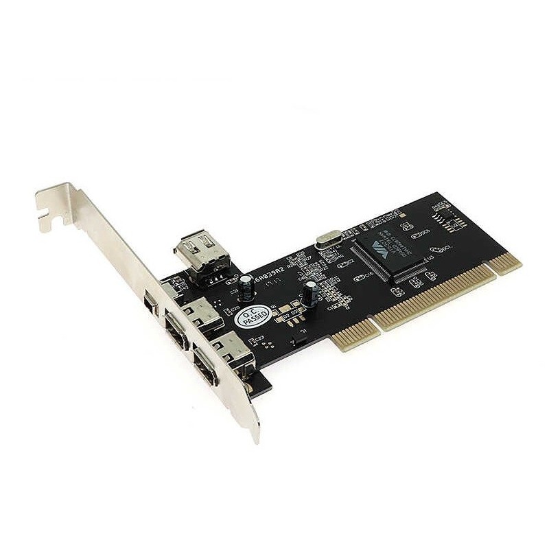 Scheda PCI FIREWIRE 3+1 (4-Port) PCI controller Fire Wire 1394   CHIPSET:   VIA VT6306  NUOVO