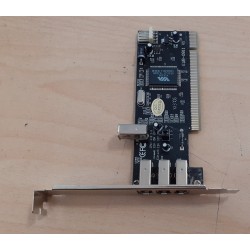 Scheda PCI FIREWIRE 3+1 (4-Port) PCI controller Fire Wire 1394   CHIPSET:  VIA VT6306  NUOVO