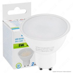 V-TAC VT-1975 LAMPADINA LED GU10 5W FARETTO SPOTLIGHT 110° - SKU 1685 / 1686 / 1687