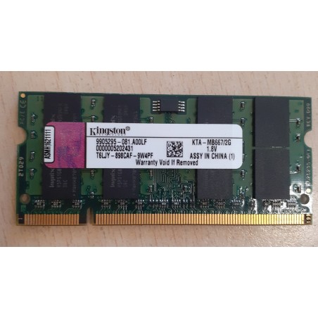 MEMORIA SODIMM - KINGSTON KTA-MB667/2G  NUOVO