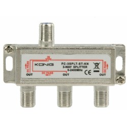 Splitter F Kper satellite König FC-3SPLT-ST-KN  NUOVO