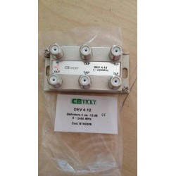 CB VICKY - DERIVATORE 4 VIE-12dB 5/2400MHz CODB180209  NUOVO