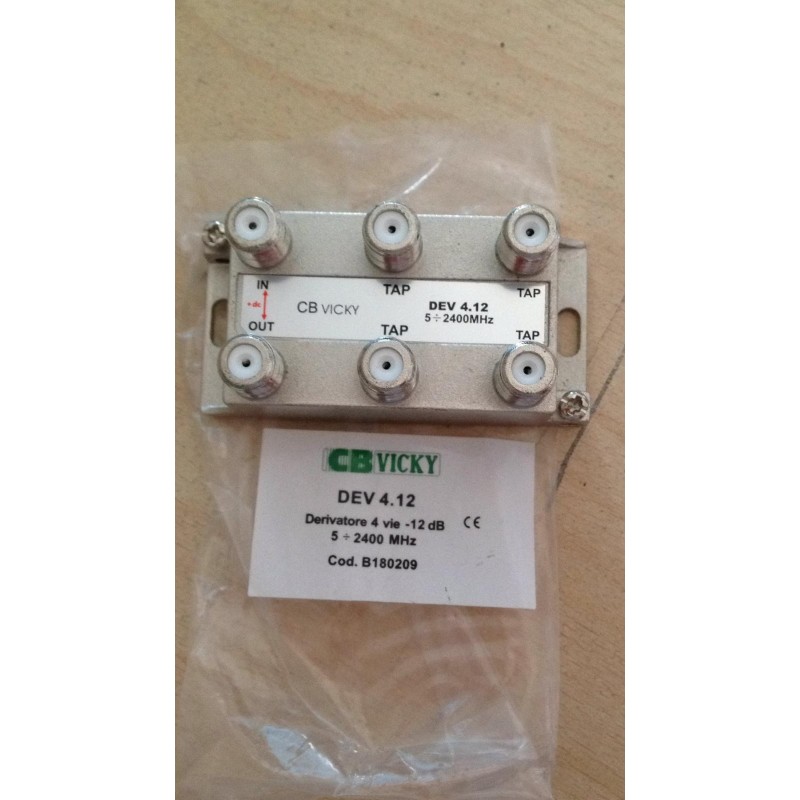 CB VICKY - DERIVATORE 4 VIE-12dB 5/2400MHz CODB180209  NUOVO