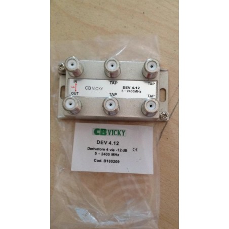 CB VICKY - DERIVATORE 4 VIE-12dB 5/2400MHz CODB180209  NUOVO