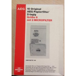 SACCHETTI ASPIRAPOLVERE AEG VAMPYRETTE 400 (COD 28876) - 6 PEZZI  NUOVO