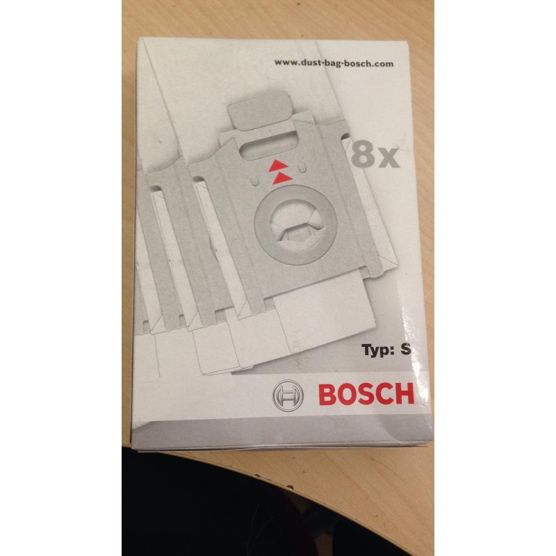 SACCHETTI ASPIRAPOLVERE BHS2/BHS4 TYP:S ORIGINALI BOSCH (COD 39561) - 8 PEZZI  NUOVO