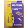 SACCHETTI ASPIRAPOLVERE HOOVER H22A MICROPOWER  5 PEZZI (COD 28633)  NUOVO